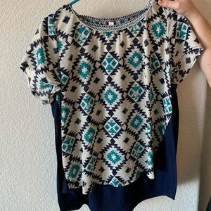 Navy blue blouse